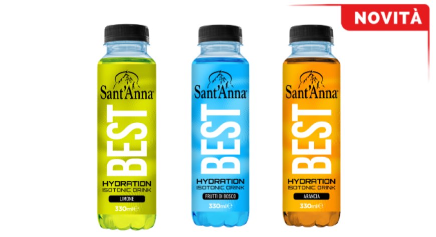 Sant’Anna BEST: arriva sul mercato la nuova linea di  isotonic drink arricchita con vitamina B6