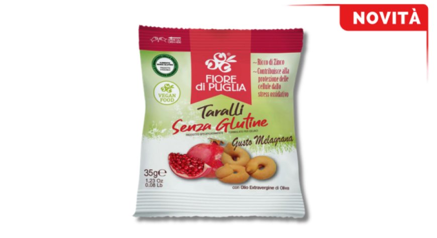 Tarallo alla Melagrana: Fiore di Puglia presenta il primo snack senza glutine “longevity” a Venditalia 2026