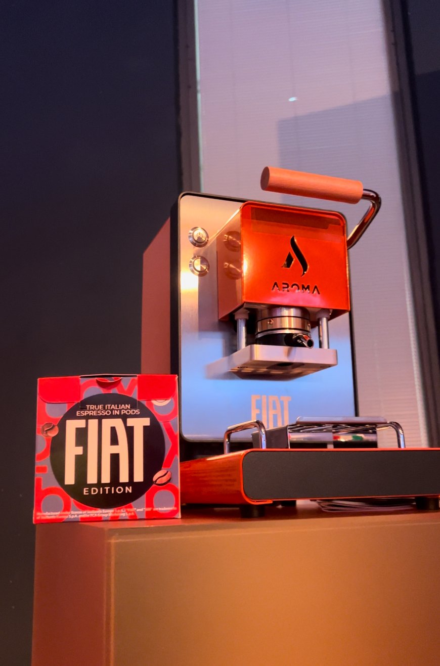 Design e caffè si incontrano: Aroma Macchine lancia la FIAT Edition alla Milano Design Week 2026