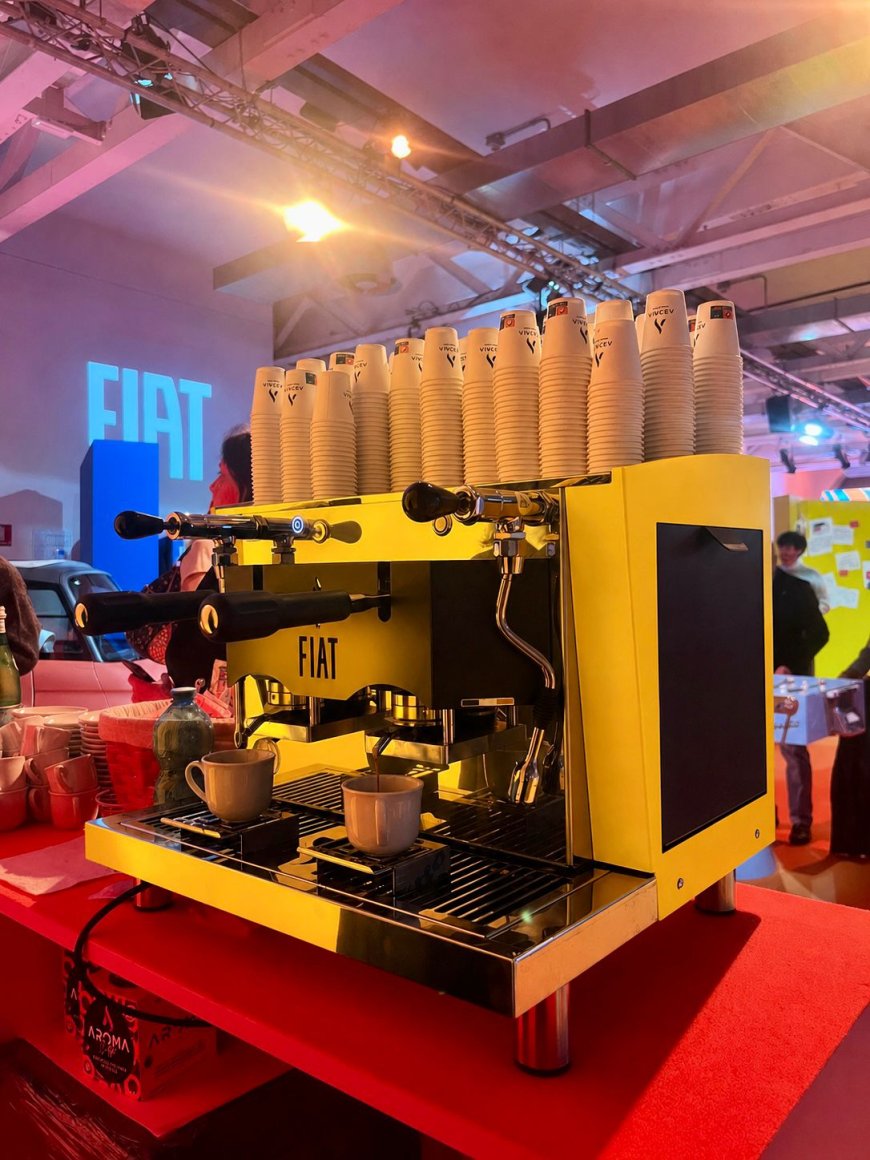 Design e caffè si incontrano: Aroma Macchine lancia la FIAT Edition alla Milano Design Week 2026
