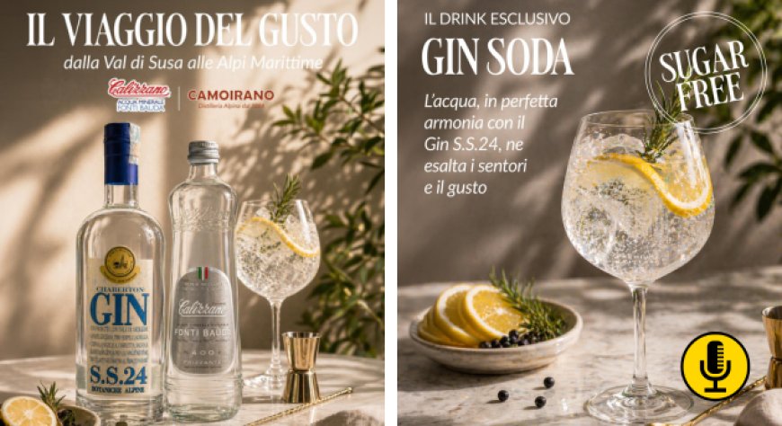 Acqua Minerale Calizzano e Camoirano: partnership nel beverage premium con il Gin Soda