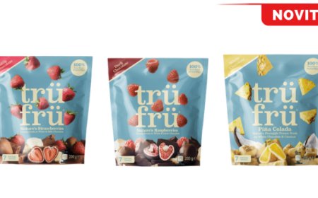 Trü Frü debutta sul mercato italiano con snack di frutta e cioccolato