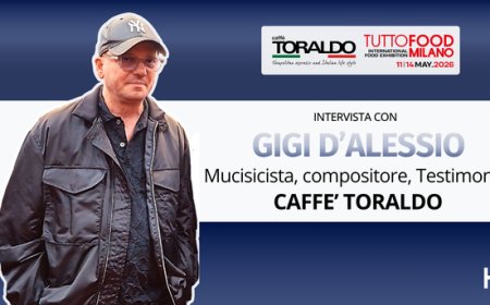 HorecaTv a Tuttofood 2026. Intervista con Gigi D'Alessio allo stand Caffè Toraldo