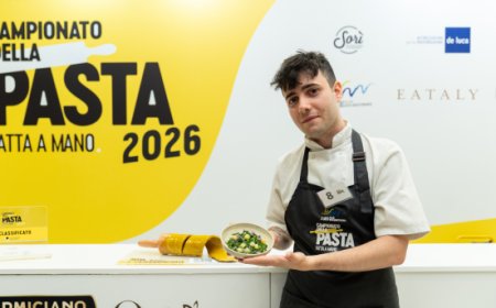 Giovanni Mannino vince il Campionato della Pasta fatta a mano 2026 con le sue ''Trofie Bilingue''