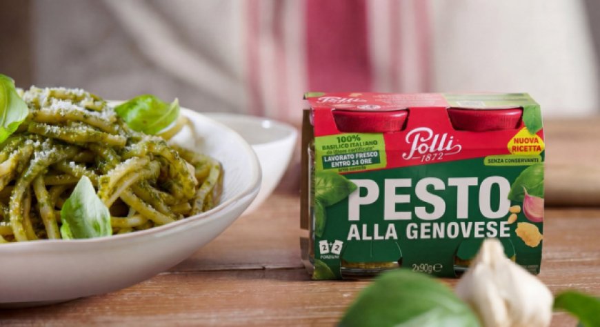 Arriva il Pesto alla Genovese Polli senza conservanti con basilico 100% italiano