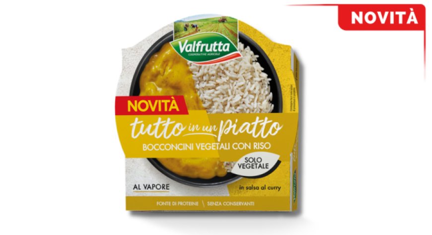 Valfrutta amplia la linea Tutto in un Piatto con i nuovi Bocconcini vegetali al curry