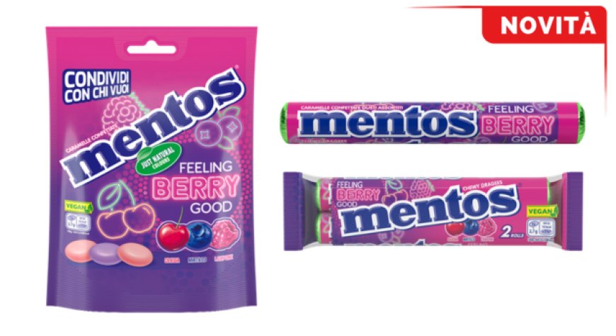 Mentos Feeling Berry Good: arrivano le nuove caramelle chewy ai frutti rossi