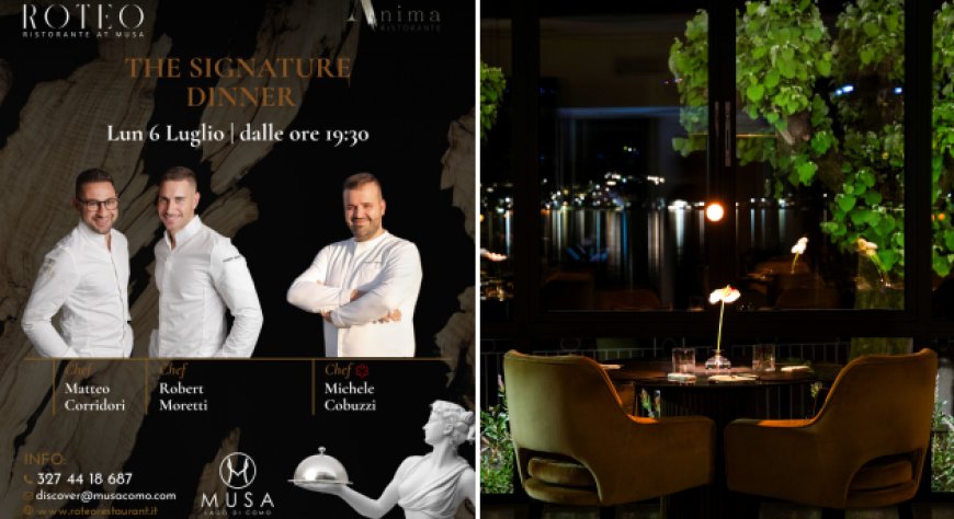 The Signature Dinner: Michele Cobuzzi ospite di Roteo il 6 luglio