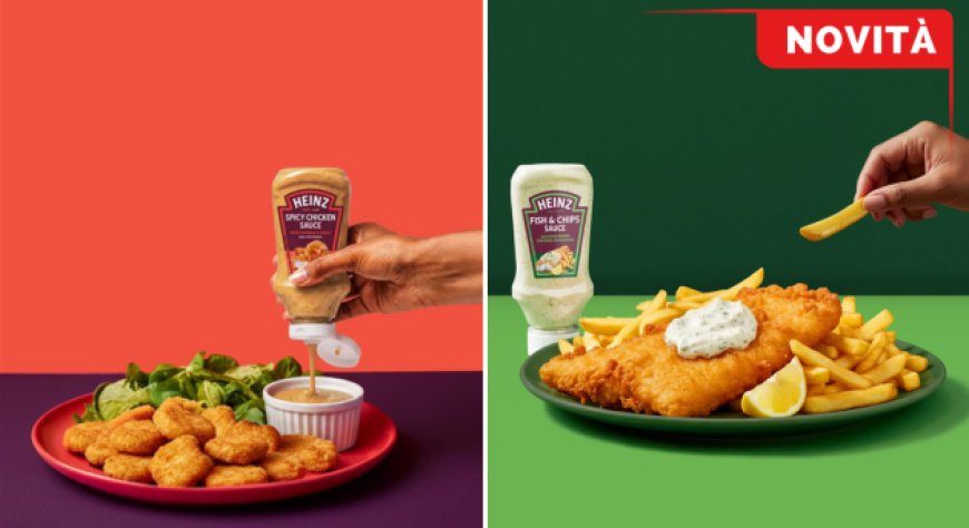 Nuove salse Heinz per fritto: arrivano Spicy Chicken e Fish & Chips Sauce