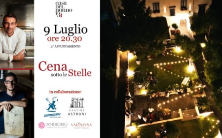 Cristian Santomauro ospite di Casa del Nonno 13 per una nuova Cena sotto le Stelle