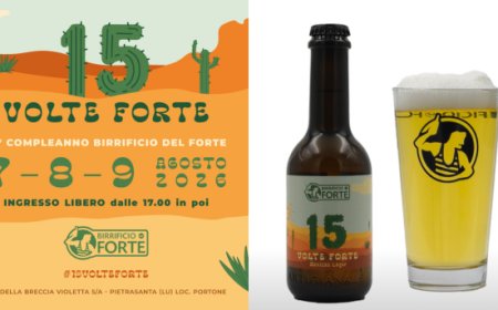 Birrificio del Forte celebra 15 anni con tre giorni di eventi a Pietrasanta