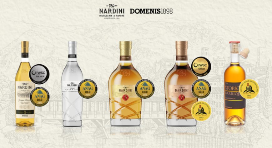 Nardini e Domenis 1898 premiate ai principali concorsi dei distillati