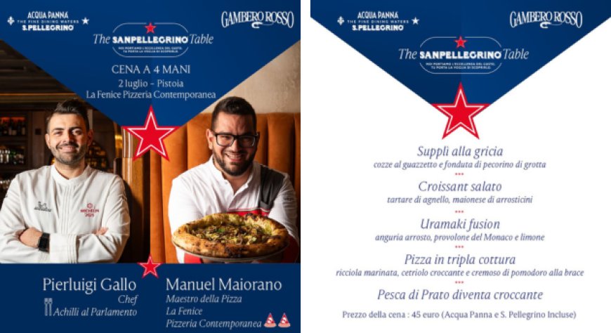The Sanpellegrino Table fa tappa a Pistoia con Manuel Maiorano e Pierluigi Gallo