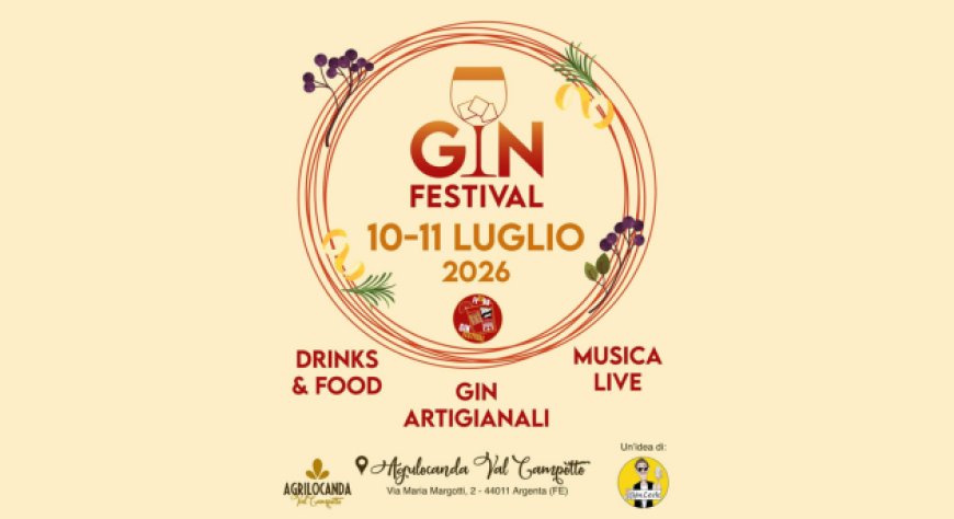 FeRaBo GinFestval 2026 ad Argenta: due serate dedicate al gin artigianale