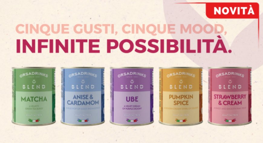 Orsadrinks lancia Blend, cinque nuovi preparati per bevande calde e fredde
