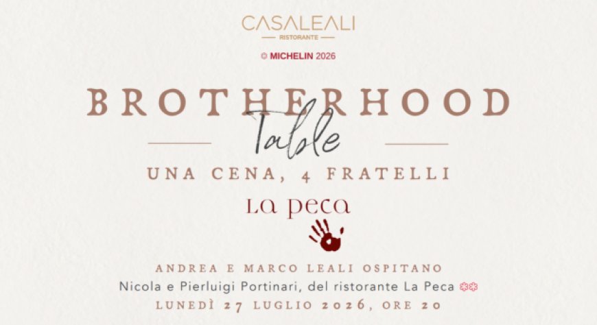 Casa Leali e La Peca raccontano la fratellanza in cucina e in sala
