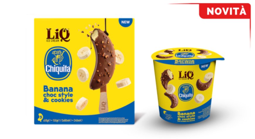 Chiquita e LiQ lanciano i nuovi gelati al gusto banana: stecco e bonbons già nei supermercati
