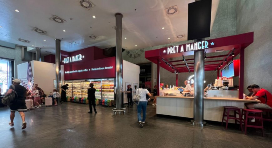 Pret A Manger apre un nuovo punto vendita nella stazione di Roma Termini