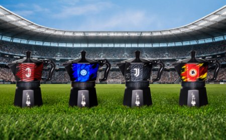 Bialetti incontra il calcio con quattro Moka Express dedicate ai club di Serie A