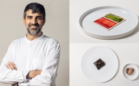 Pietro Recchia interpreta Rothko e Burri nei dessert del Ristorante Amistà