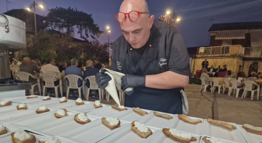 Pruna di Frati, il food pairing guida lo show cooking dello chef Filippo Cogliandro