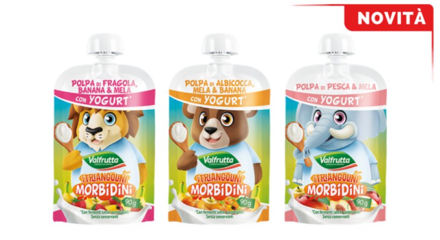 Lo yogurt entra nel mondo Valfrutta: nascono i nuovi Triangolini Morbidini