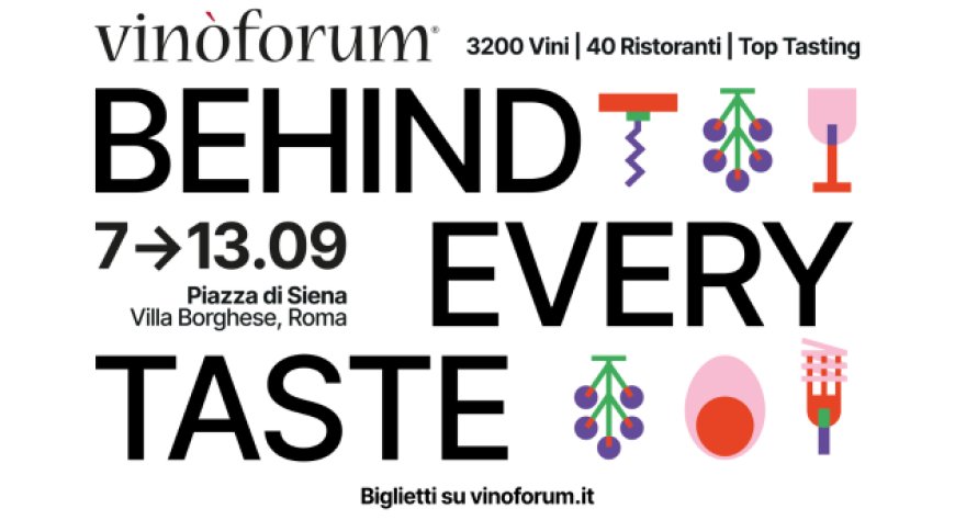 Vinòforum 2026, a Villa Borghese oltre 3.200 etichette tra vino e alta cucina