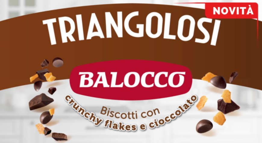 Balocco lancia Triangolosi, il nuovo frollino con crunchy flakes e cioccolato fondente