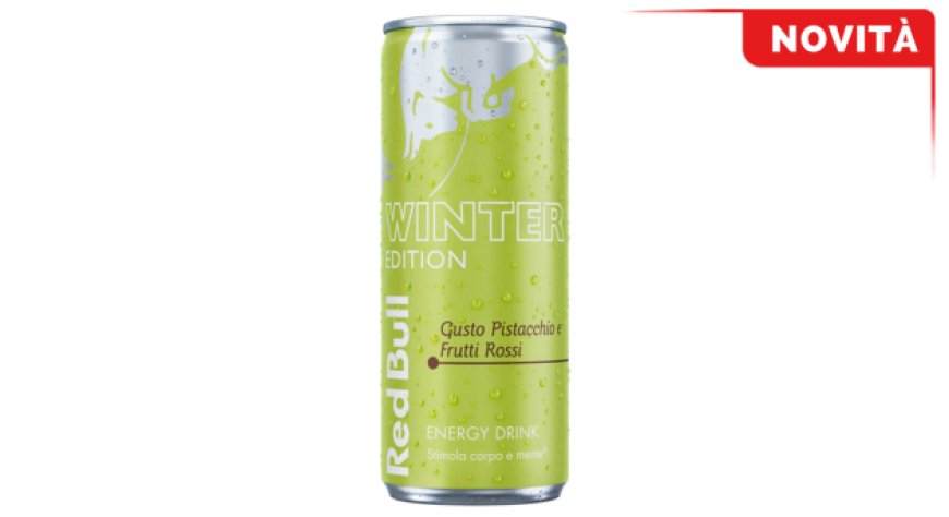 La Winter Edition 2026 di Red Bull al gusto Pistacchio e Frutti Rossi
