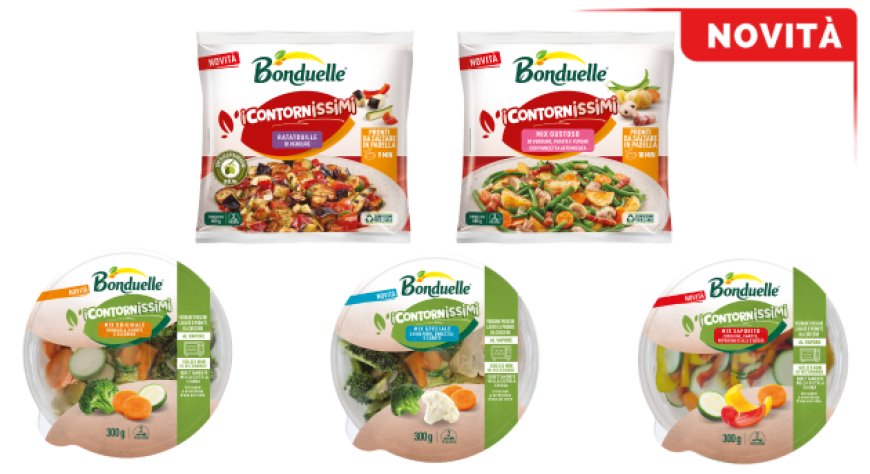Bonduelle accelera sui contorni: cinque novità tra banco fresco e freezer