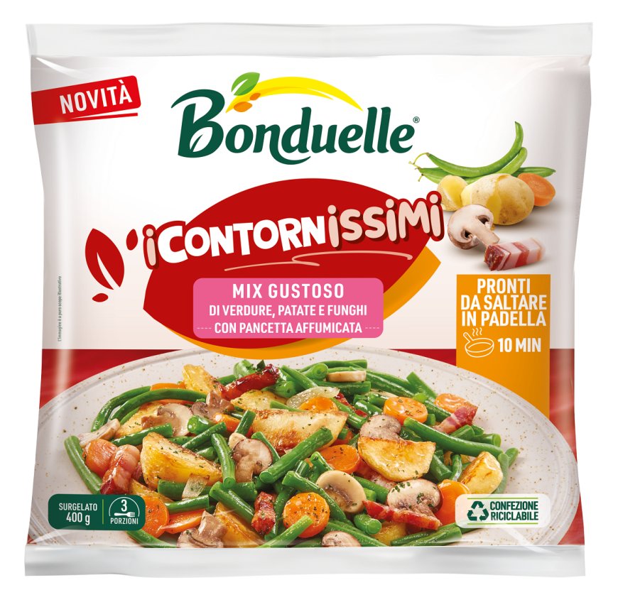Bonduelle accelera sui contorni: cinque novità tra banco fresco e freezer