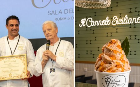 Mandarino, castagna e alloro protagonisti del nuovo gelato di Eugenio Morrone