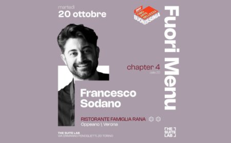 Lo chef Francesco Sodano a Torino per una cena speciale da The Suite Lab
