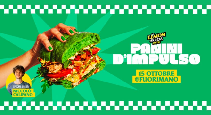 Lemonsoda Twist, panini a sorpresa e abbinamenti insoliti con Niccolò Califano