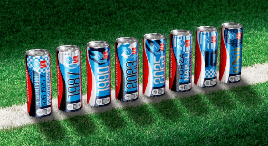 Coca-Cola celebra i 100 anni del Napoli con otto lattine in edizione limitata