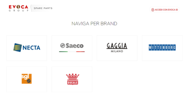 EVOCA Group - Nuovo ecommerce
