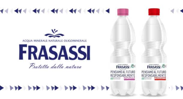 Acqua Frasassi rinnova la sua bottiglia da 50cl: 50% riciclata, 100% riciclabite
