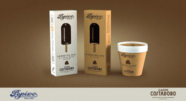 Nasce la nuova linea Pepino-Costadoro gelati bio al caffè