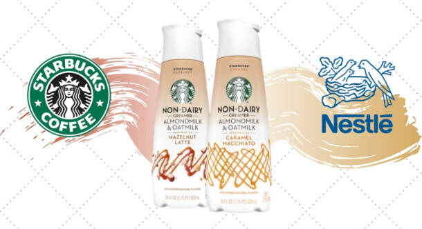 Nestlé e Starbucks: ad agosto le creme vegetali Starbucks® Non-Dairy Creamers