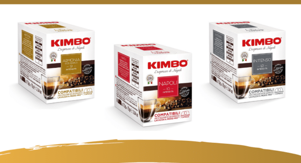 Il gusto del caffè Kimbo ora anche in capsule compatibili Lavazza® A Modo Mio®
