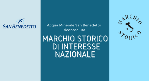 Acqua Minerale San Benedetto riconosciuta Marchio Storico di interesse nazionale