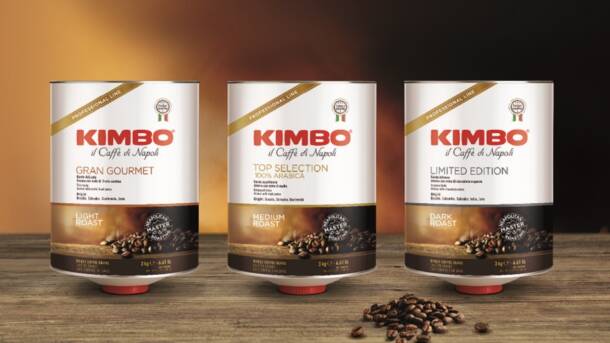 Kimbo: restyling per la linea dedicata all'Horeca