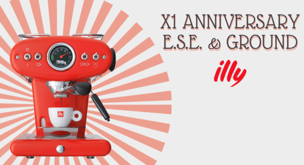 illycaffè presenta la nuova macchina X1 Anniversary E.S.E. & Ground