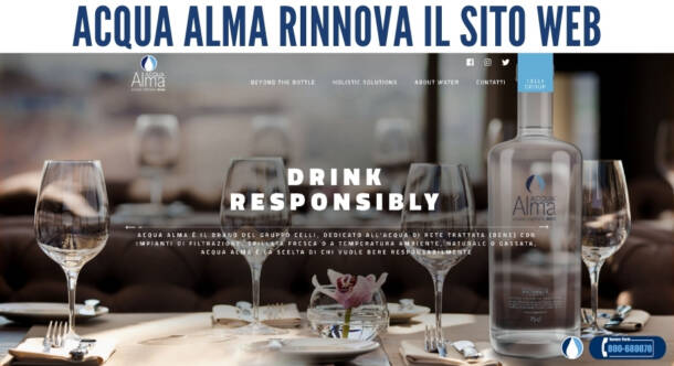 Nuova veste grafica e nuovi contenuti per il sito web di Acqua Alma