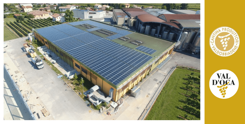 Cantina Produttori di Valdobbiadene sempre più sostenibile: nuovo impanto fotovoltaico per il polo logistico