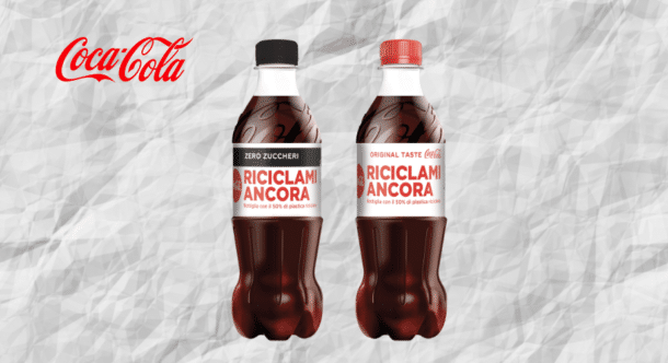 Coca-Cola rinnova il suo impegno per la sostenibilità: le nuove bottiglie al 50% in plastica riciclata