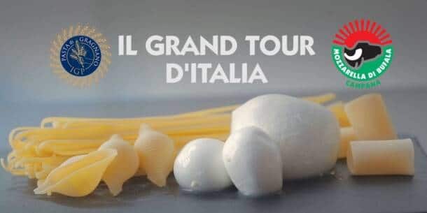 Mozzarella di Bufala Campana Dop e Pasta di Gragnano Igp: al via il "Grand Tour D'Italia"