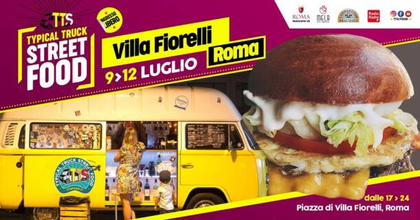 Ttsfood: da Villa Fiorelli a Roma riparte lo street food