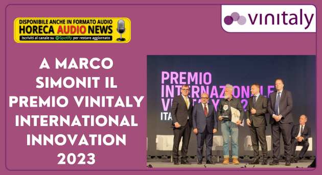 Marco Simonit o prêmio internacional de inovação Vinitaly 2023